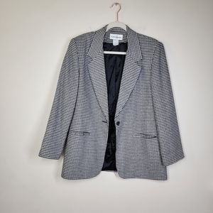 Vintage houndstooth oversized blazer size 12